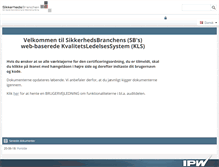 Tablet Screenshot of kss.sikkerhedsbranchen.dk